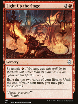 Light Up the Stage (AFC-131) - Forgotten Realms Commander