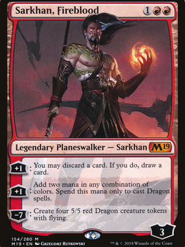 Sarkhan, Fireblood (M19-154) - Core Set 2019