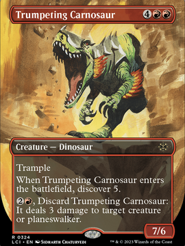 Trumpeting Carnosaur (LCI-324) - The Lost Caverns of Ixalan (Borderless)