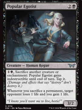 Popular Egotist (DSK-114) - Duskmourn: House of Horror