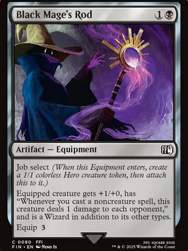 Black Mage's Rod (FIN-090) - FINAL FANTASY