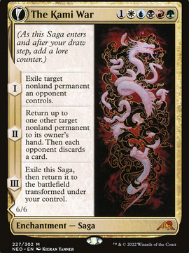 The Kami War // O-Kagachi Made Manifest (NEO-227) - Kamigawa: Neon Dynasty: (fandfc, enchantment)