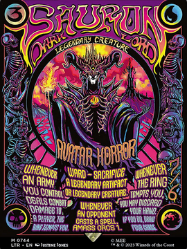 Sauron, the Dark Lord (LTR-744) - The Lord of the Rings: Tales of Middle-earth (Borderless) Foil