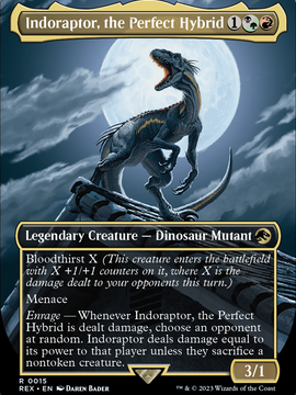 Indoraptor, the Perfect Hybrid (REX-015) - Jurassic World Collection (Borderless) Foil