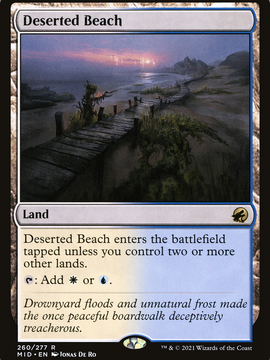 Deserted Beach (MID-260) - Innistrad: Midnight Hunt Foil