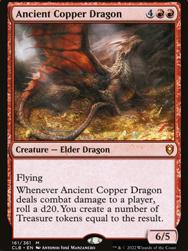 Ancient Copper Dragon (CLB-161) - Commander Legends: Battle for Baldur's Gate