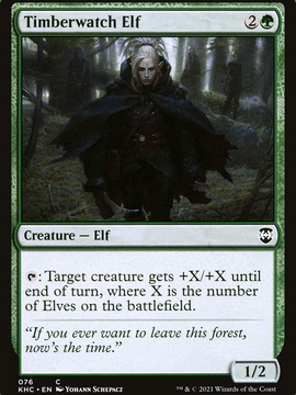 Timberwatch Elf (KHC-076) - Kaldheim Commander