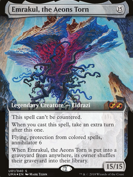 Emrakul, the Aeons Torn (UMA:BT-U01) - Ultimate Box Topper: (Extended Art) Foil