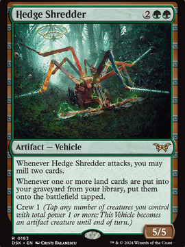 Hedge Shredder (DSK-183) - Duskmourn: House of Horror
