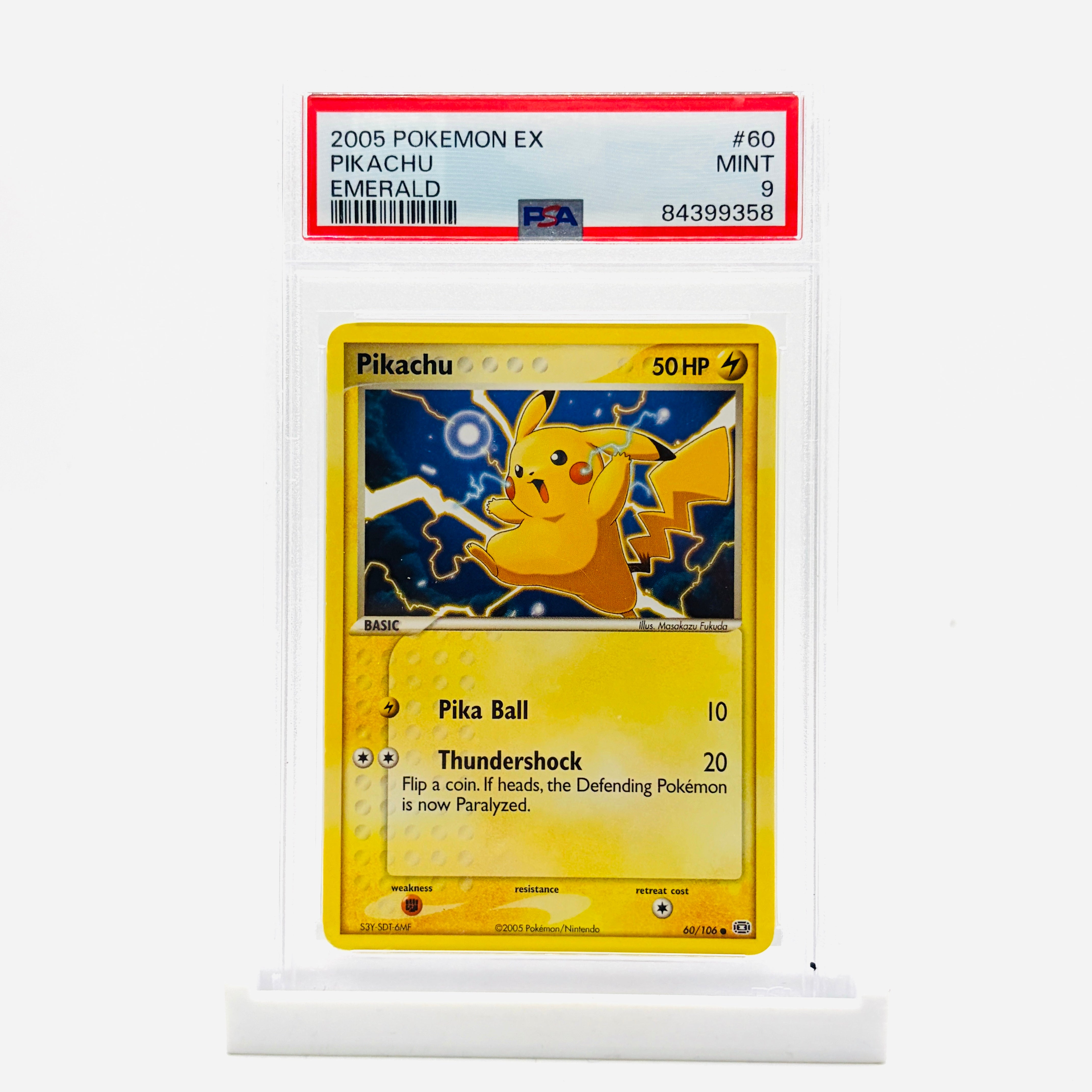 PSA 9 Pikachu - 2005 Pokemon EX Emerald – Danireon Cards & Games