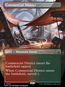 Commercial District (MKM-324) - Murders at Karlov Manor (Borderless) Foil