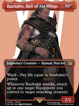 Raubahn, Bull of Ala Mhigo (FIN-533) - FINAL FANTASY (Borderless) Foil