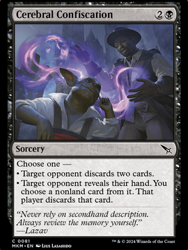 Cerebral Confiscation (MKM-081) - Murders at Karlov Manor