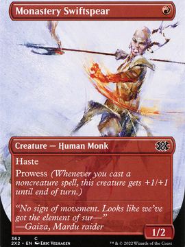 Monastery Swiftspear (2X2-362) - Double Masters 2022 (Borderless)