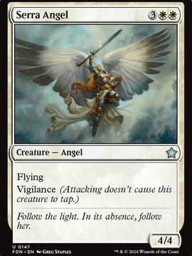 Serra Angel (FDN-147) - Foundations Foil
