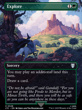Explore (LTC-528) - Tales of Middle-earth Commander (Borderless) Foil