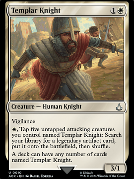 Templar Knight (ACR-010) - Assassin's Creed Foil