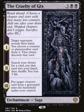 The Cruelty of Gix (DMU-087) - Dominaria United Foil