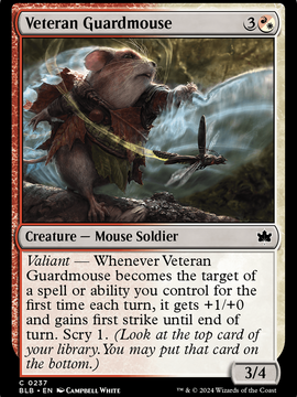 Veteran Guardmouse (BLB-237) - Bloomburrow Foil