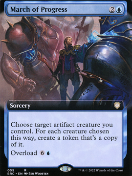 March of Progress (BRC-055) - The Brothers' War Commander: (Extended Art)