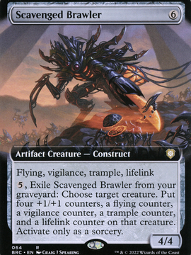 Scavenged Brawler (BRC-064) - The Brothers' War Commander: (Extended Art)