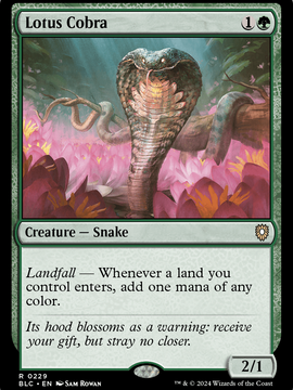 Lotus Cobra (BLC-229) - Bloomburrow Commander