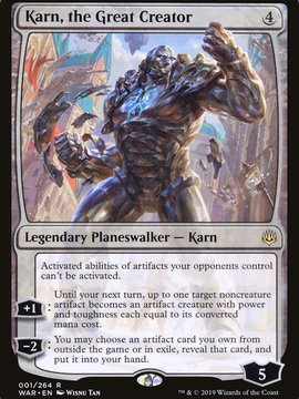 Karn, the Great Creator (WAR-001) - War of the Spark