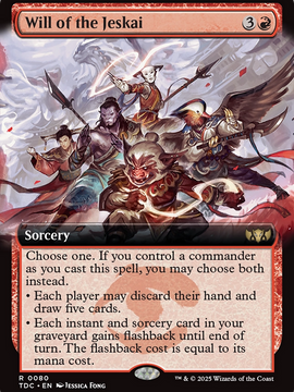 Will of the Jeskai (TDC-080) - Commander: Tarkir: Dragonstorm: (Extended Art)