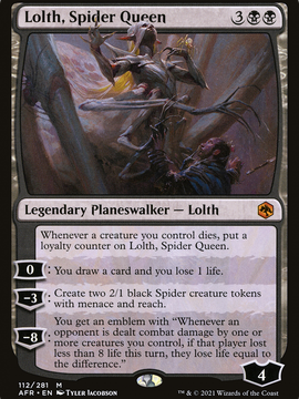 Lolth, Spider Queen (AFR-112) - Adventures in the Forgotten Realms