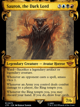Sauron, the Dark Lord (LTR-675) - The Lord of the Rings: Tales of Middle-earth: (Showcase) Foil