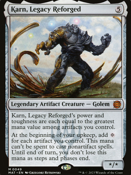Karn, Legacy Reforged (MAT-049) - March of the Machine: The Aftermath