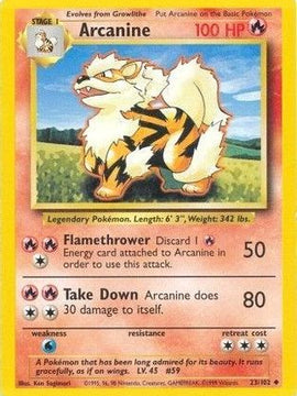 Arcanine (23/102) [Base Set Unlimited]