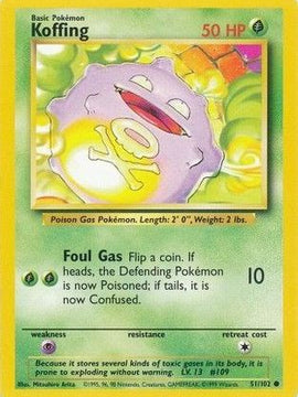 Koffing (51/102) [Base Set Unlimited]