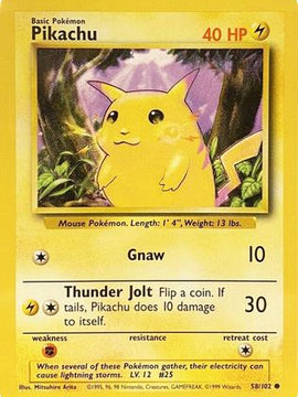 Pikachu (58/102) [Base Set Unlimited]