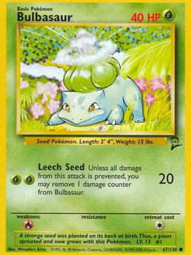 Bulbasaur (67/130) [Base Set 2]