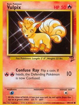 Vulpix (99/130) [Base Set 2]