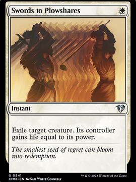 Swords to Plowshares (CMM-841) - Commander Masters