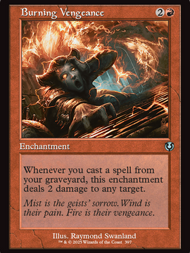 Burning Vengeance (Retro Frame) (INR-397) - Innistrad Remastered