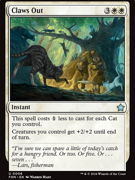 Claws Out (FDN-006) - Foundations Foil