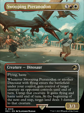 Swooping Pteranodon (REX-019) - Jurassic World Collection (Borderless) Foil