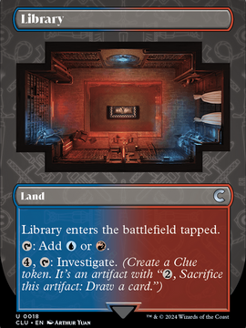 Library (CLU-018) - Ravnica: Clue Edition (Borderless)