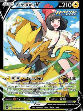 Zeraora V (TG16/TG30) [Sword & Shield: Silver Tempest]