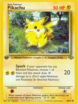 Pikachu (60/64) [Jungle 1st Edition]