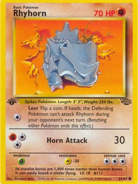 Rhyhorn (61/64) [Jungle 1st Edition]