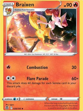 Braixen (026/195) [Sword & Shield: Silver Tempest]