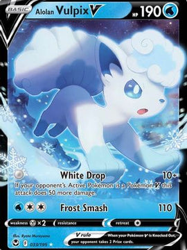 Alolan Vulpix V (033/195) [Sword & Shield: Silver Tempest]