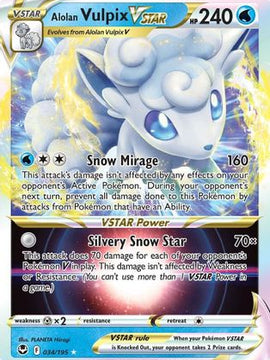 Alolan Vulpix VSTAR (034/195) [Sword & Shield: Silver Tempest]