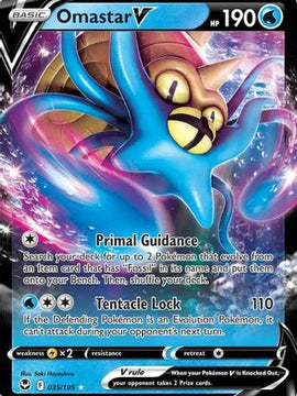 Omastar V (035/195) [Sword & Shield: Silver Tempest]