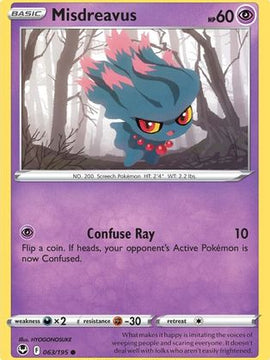 Misdreavus (063/195) [Sword & Shield: Silver Tempest]