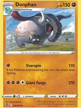 Donphan (092/195) [Sword & Shield: Silver Tempest]